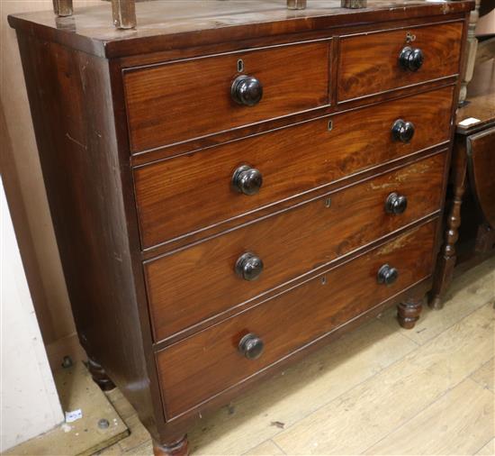 A Victorian mahogany chest, W.106cm